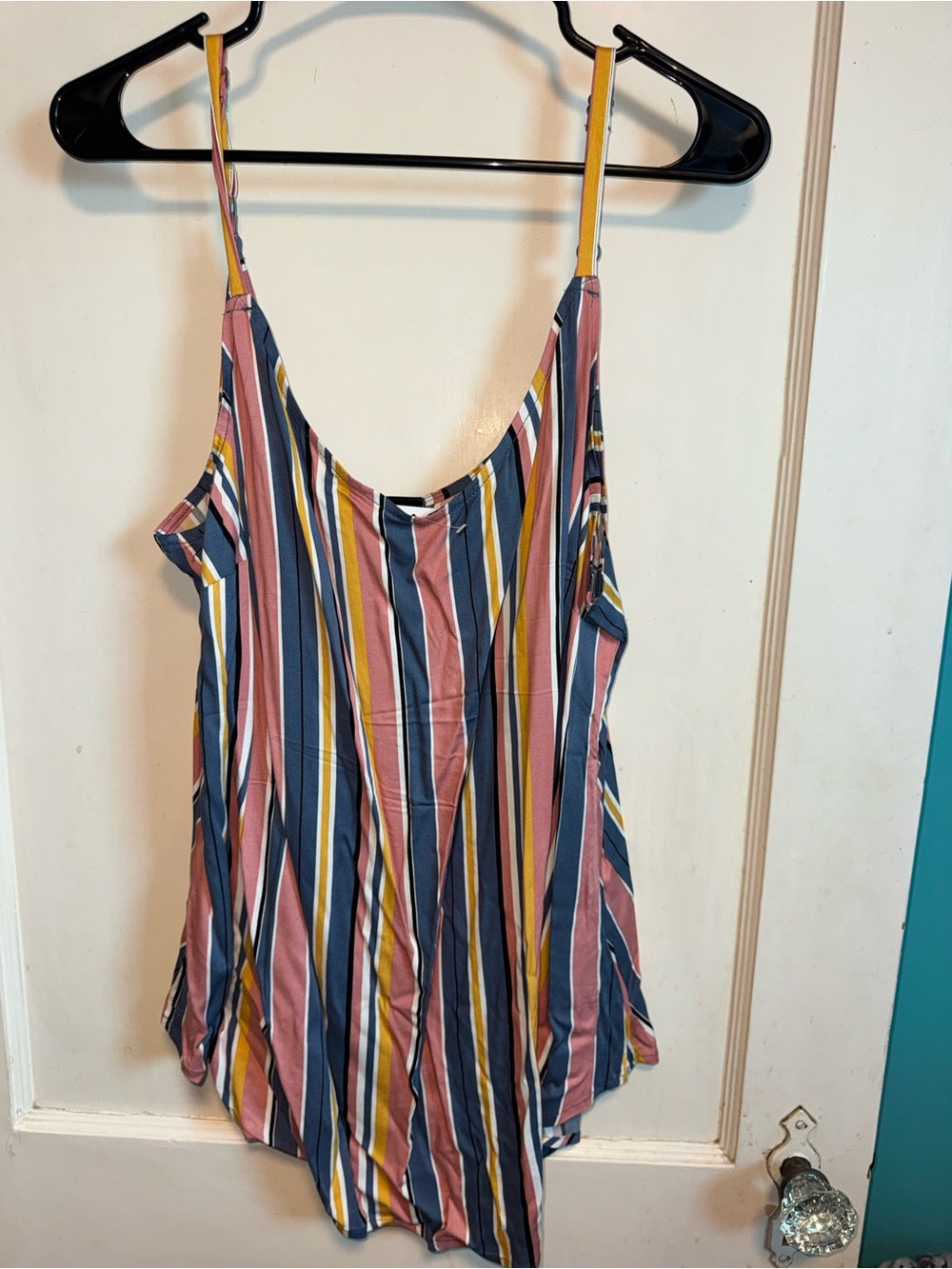 Torrid Striped V-Neck Cami Tank Top - Picture 2 of 4